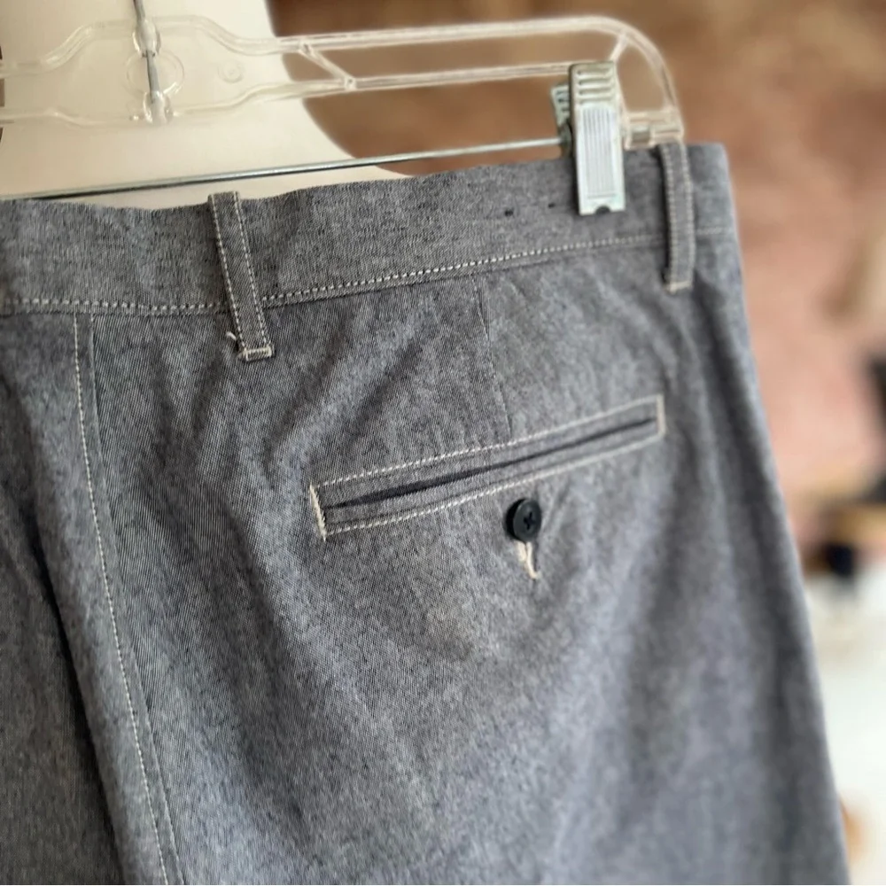 J. Crew Men’s Pants 484 Slim Stretch Twill Gray Cotton 31 x 32 Preppy Chino